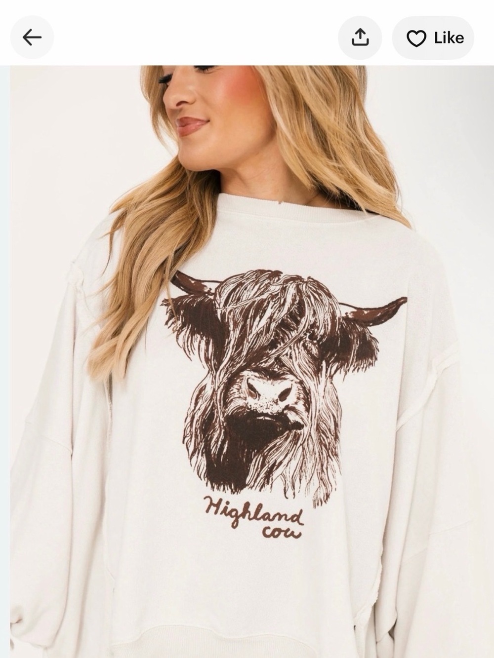 Free People  Highland Cow Graphic Camden